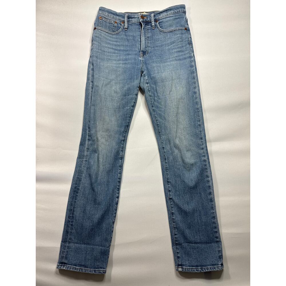 Madewell Women's Full Length Classic Straight Leg Blue Denim Jeans -28 (30x30.5)